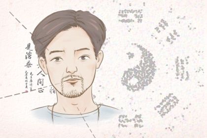 男人面部痣相分析图 额头长痣福气比较深厚