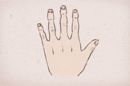 女人有大财的手纹 手中多财库 两条玉柱纹