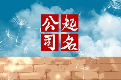 独特新颖的广告公司名字 很是霸气的名称